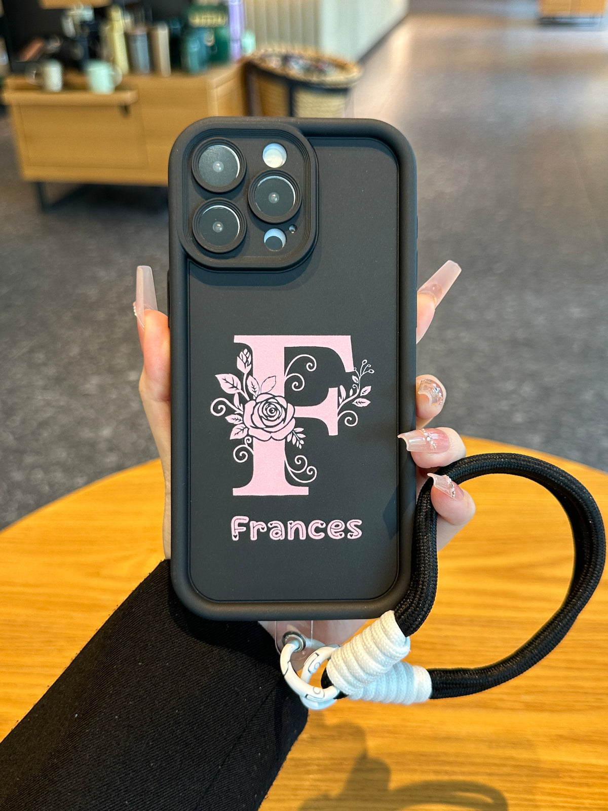 Custom Name Phone Case with Floral Initial Design – Cute, Stylish & Personalized